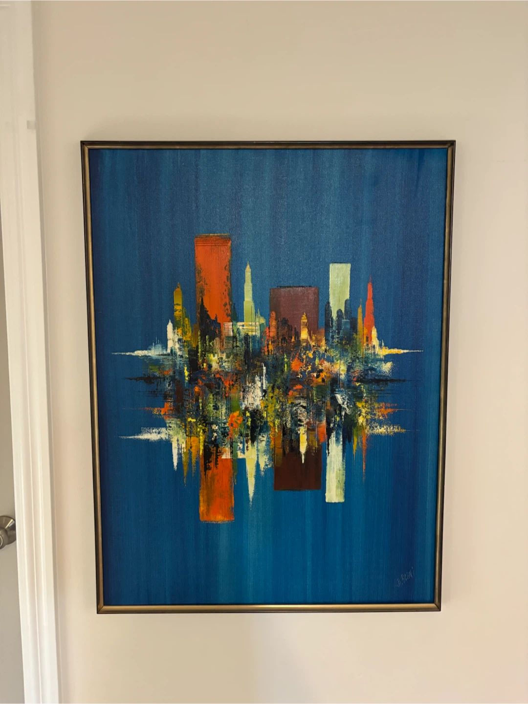 City Spires Painting by B. Scan1