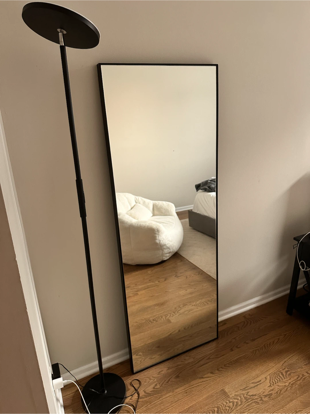 Standing Full Length Mirror - Black Frame