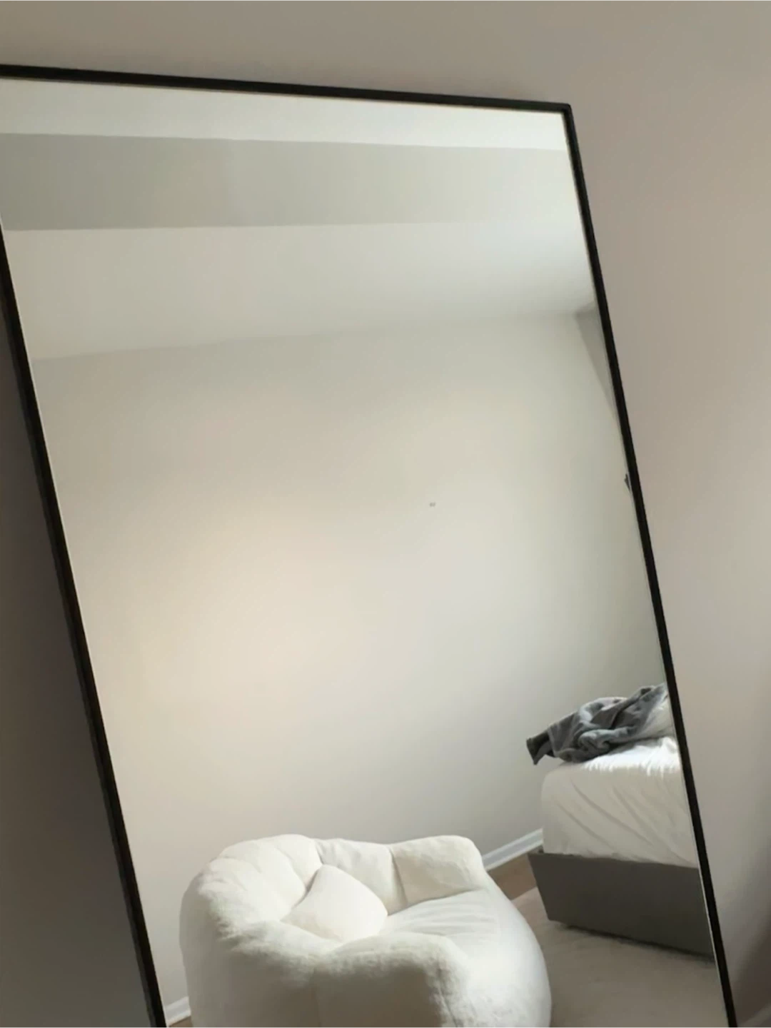 Standing Full Length Mirror - Black Frame - photo 3