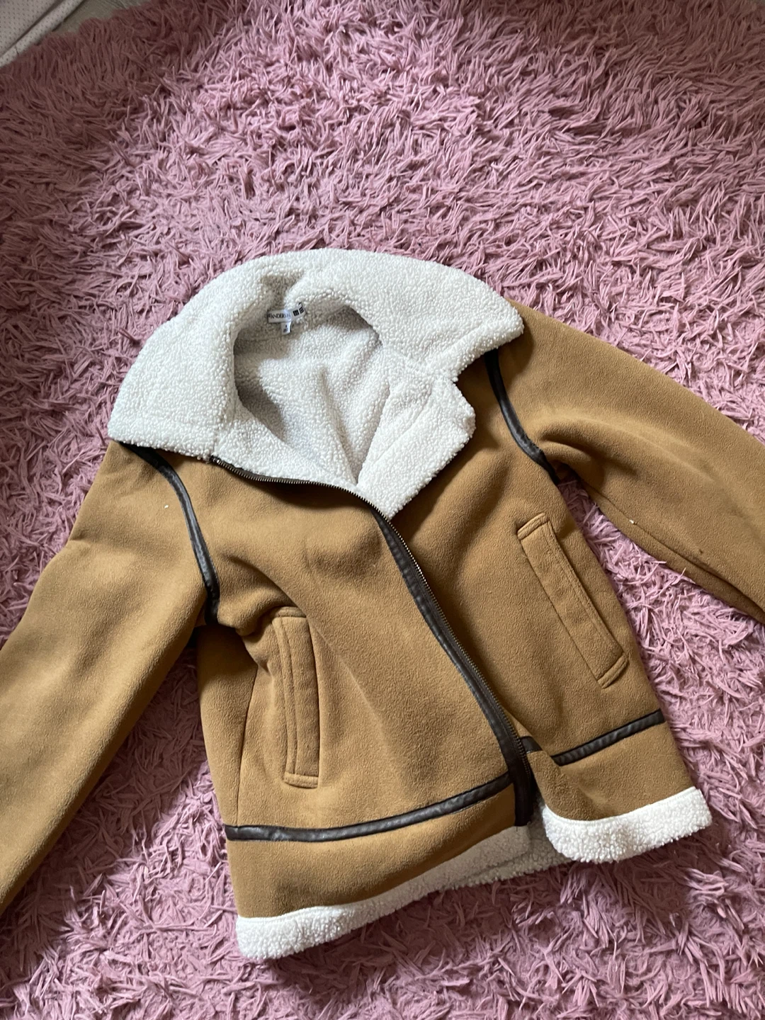 JW Anderson x Uniqlo Brown Sherpa Lined Aviator Jacket - photo 3