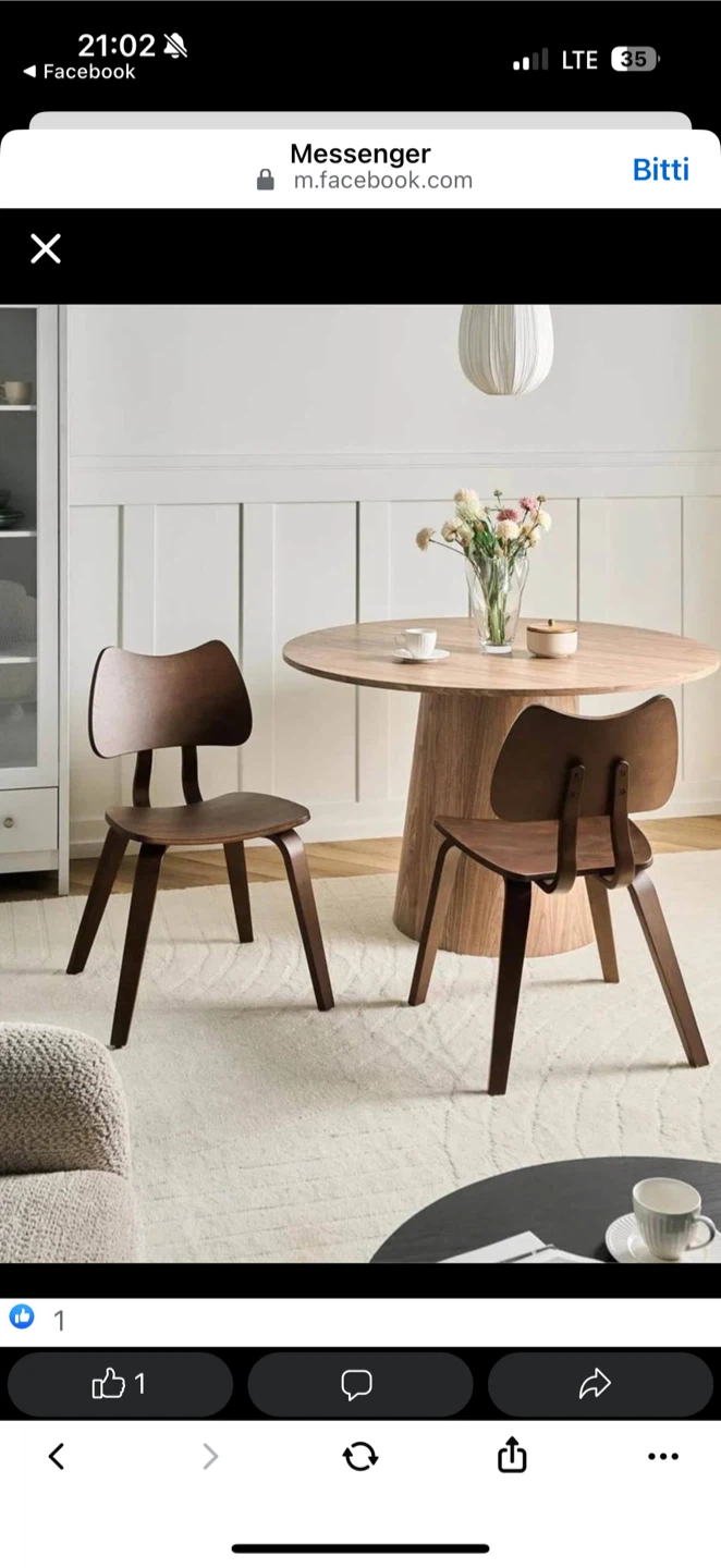 Wooden Dining Chairs set of 2