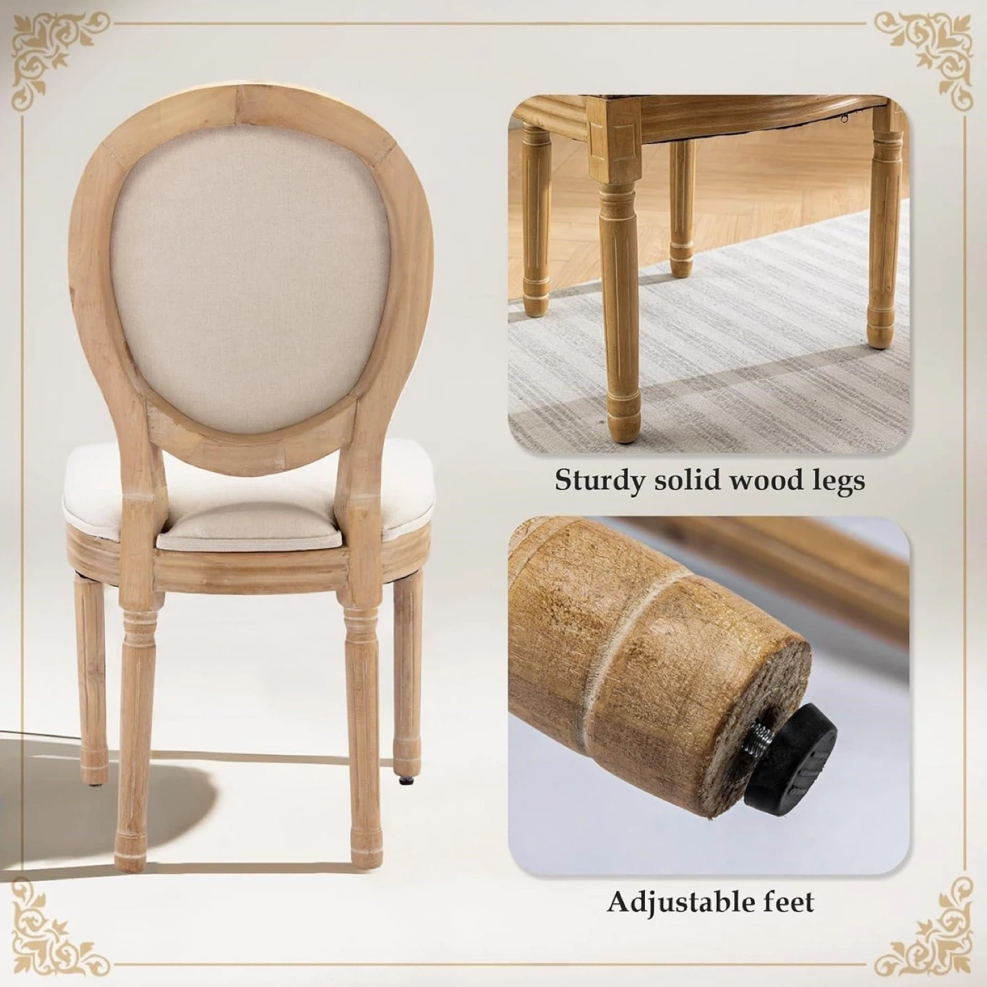 French dining chairs set of 2 - photo 3