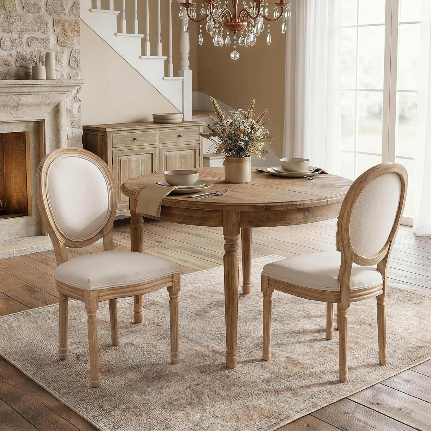 French dining chairs set of 2