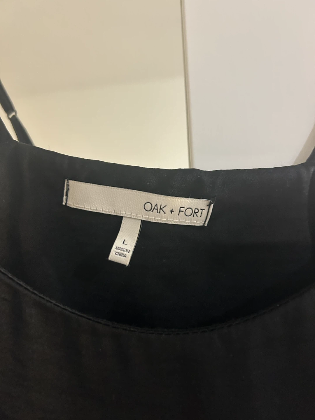 Oak + Fort Black Slip Dress