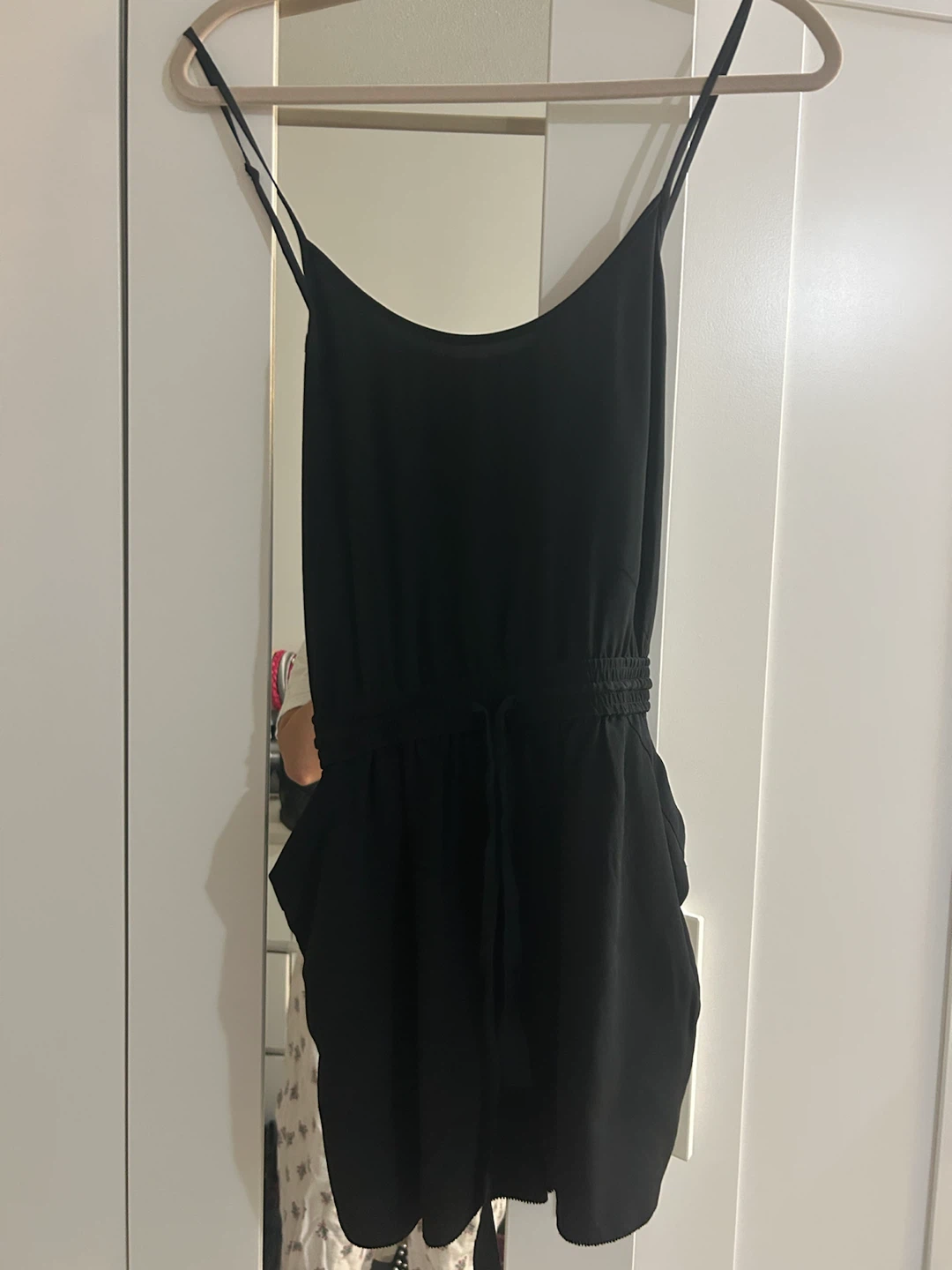 Wilfred Black 100% Silk Romper Size M