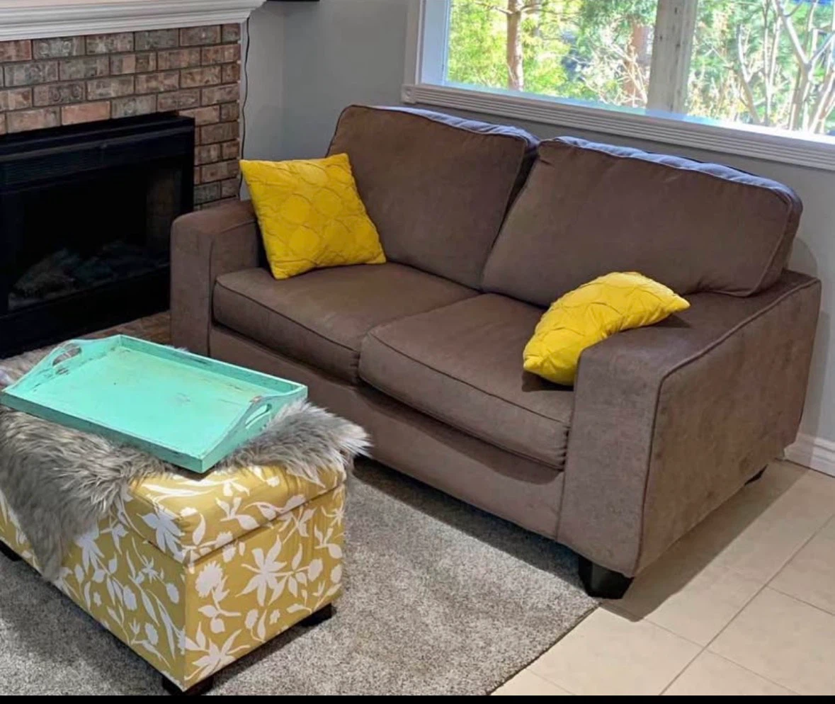 Brown 2-Seater Sofa Cover - photo 3