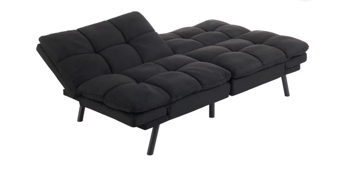 Black Futon Sofa Bed - photo 4