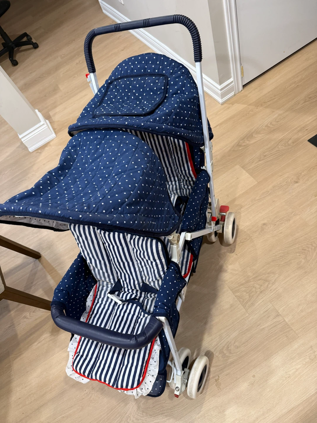 Blue Stroller for Twins