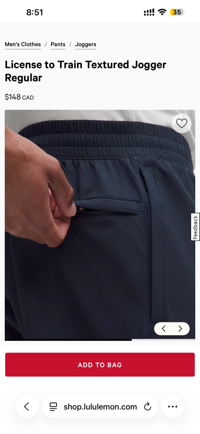 Lululemon License to Train Textured Jogger Regular - photo 4