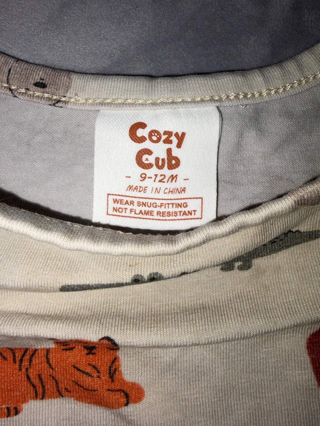 Pyjama court Cozy Cub 9-12 mois animaux - photo 2