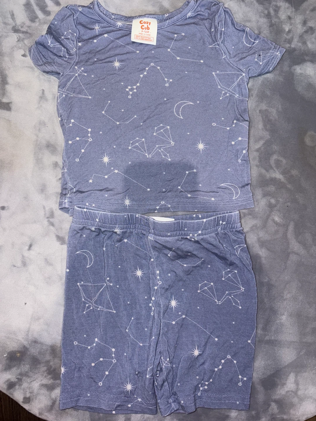 Ensemble pyjama 2 pièces Cozy Cub 9-12 mois ciel étoilé