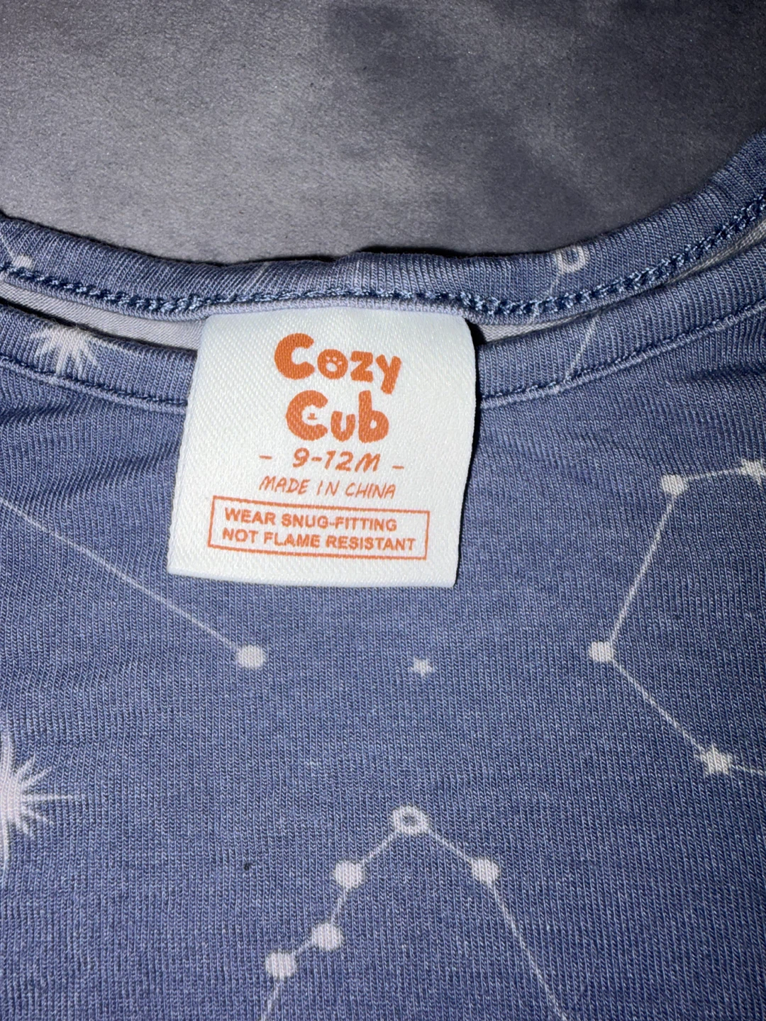 Ensemble pyjama 2 pièces Cozy Cub 9-12 mois ciel étoilé - photo 2