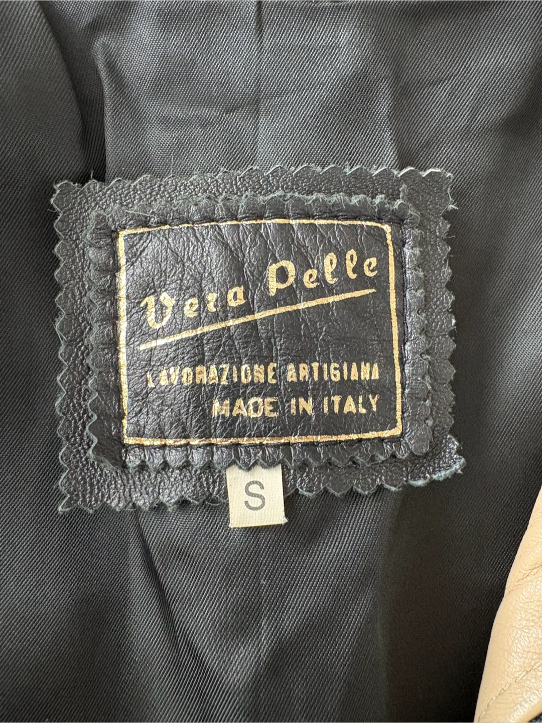 Vera Pelle Leather Jacket - Size S Made in Italy - photo 3