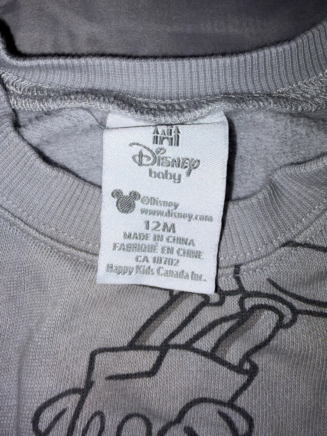 Chandail Disney Baby Mickey Mouse gris 12 mois - photo 2