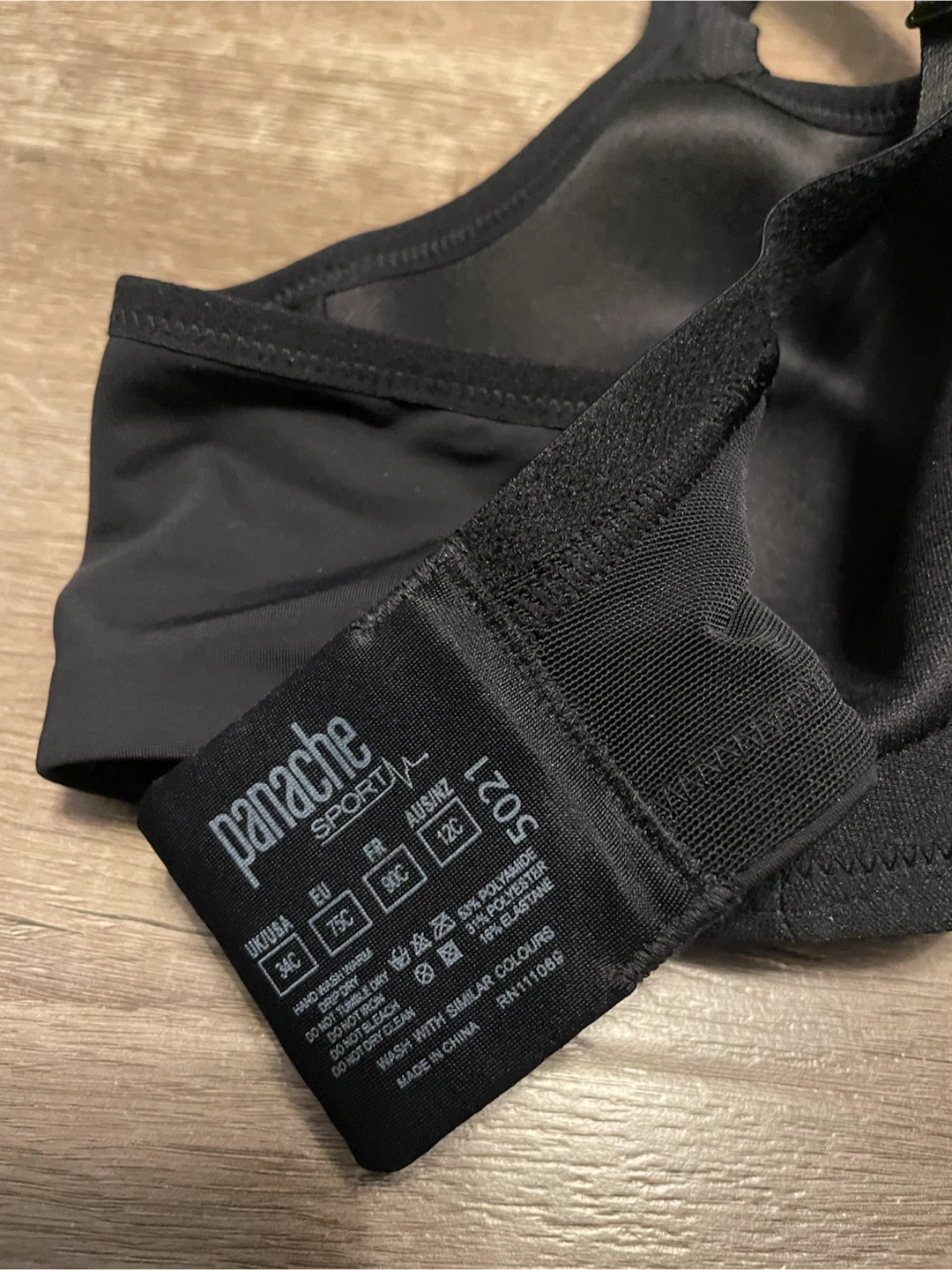 Panache Sport Black Full Cup Sports Bra 34C - photo 2