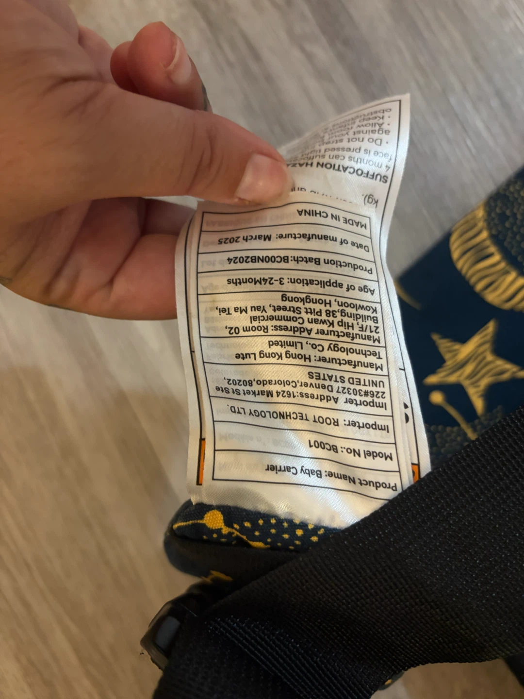 Momcozy Baby Carrier - Navy Constellation Print - photo 5