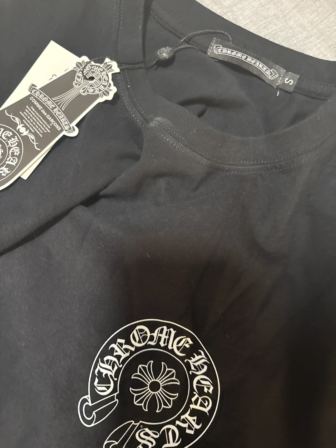 Chrome Hearts x Comme des Garçons Black T-Shirt - photo 3