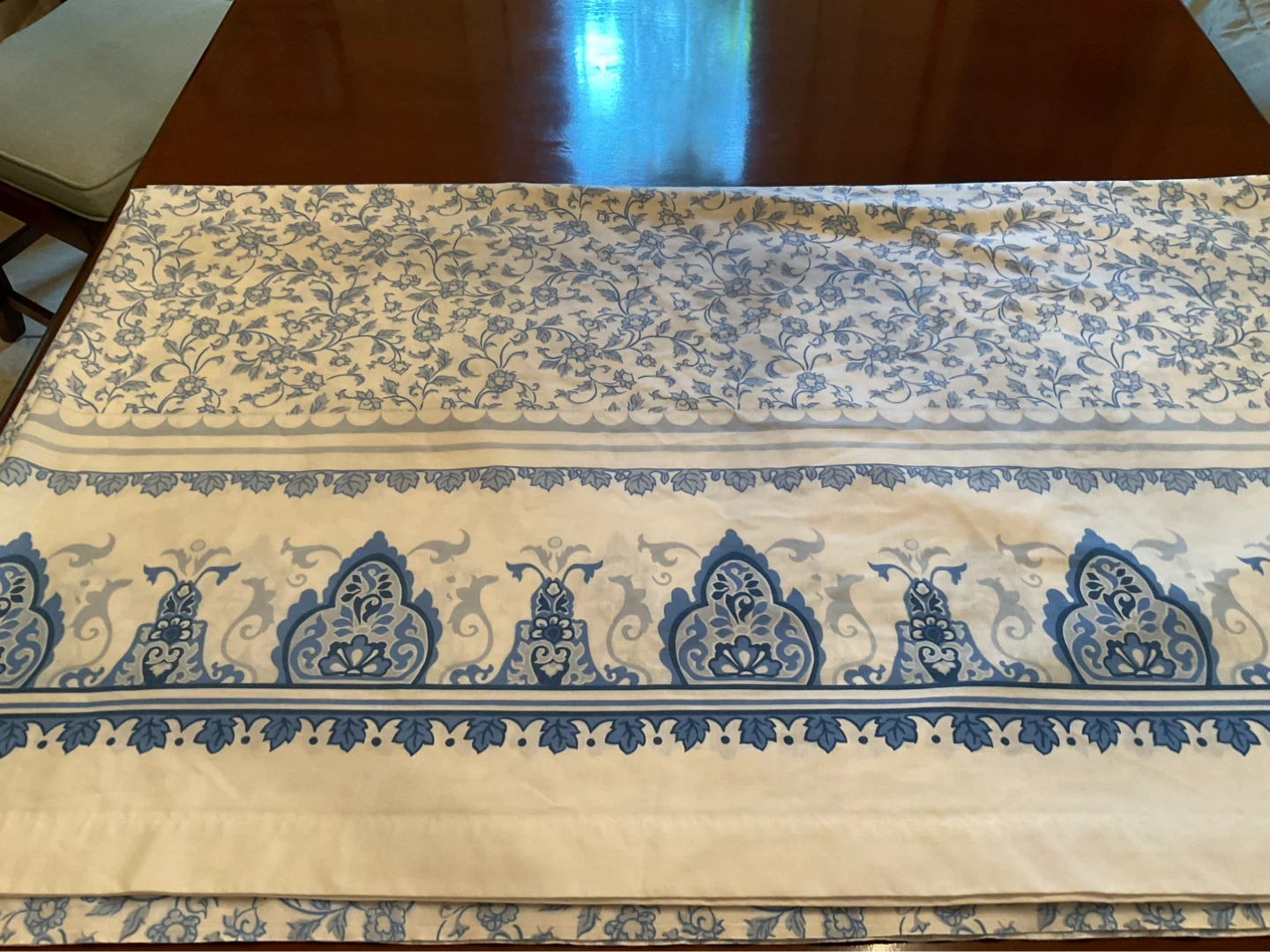 Blue and White Floral Duvet Cover - photo 5