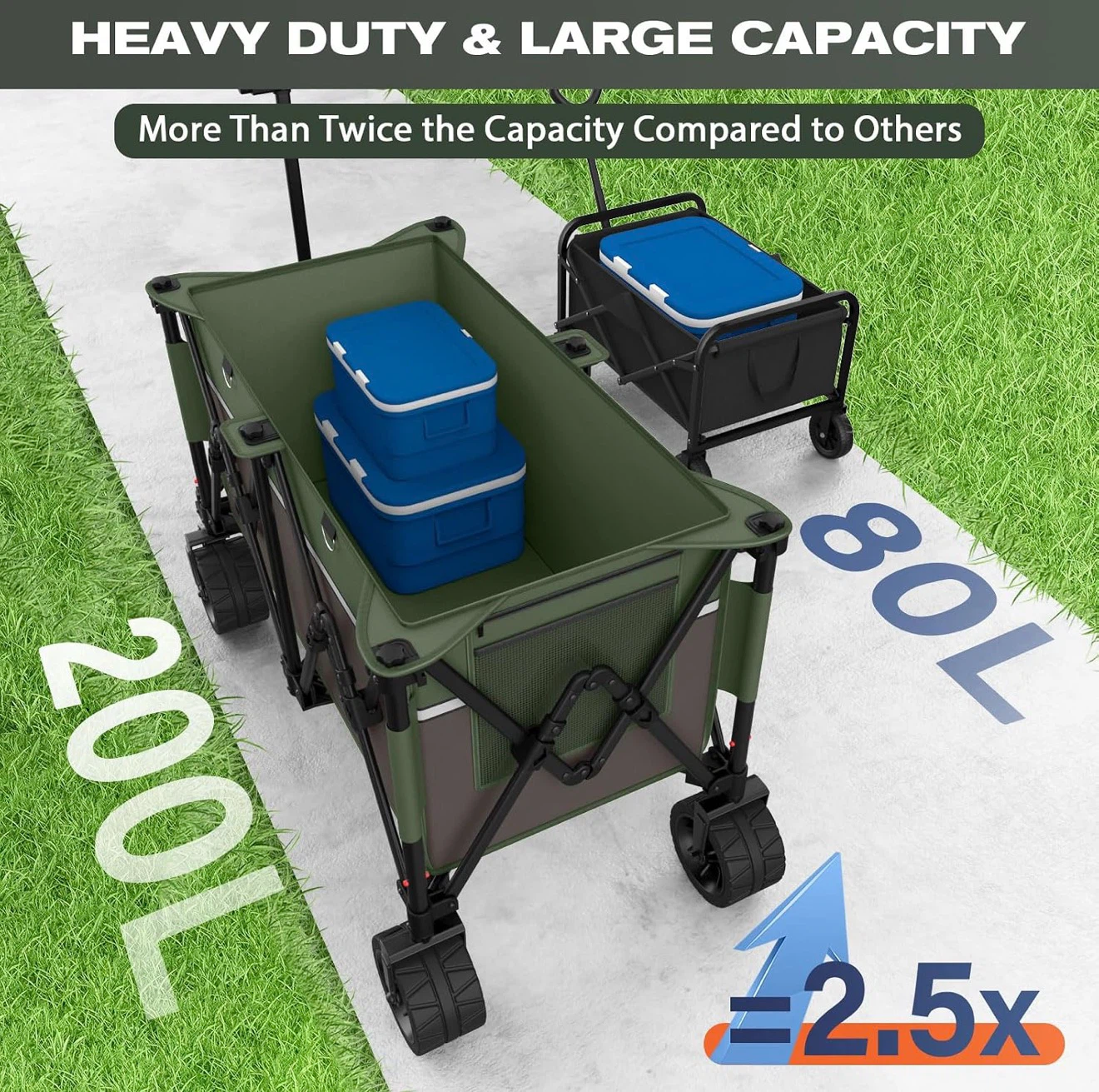 Folding Outdoor Wagon Cart - photo 3