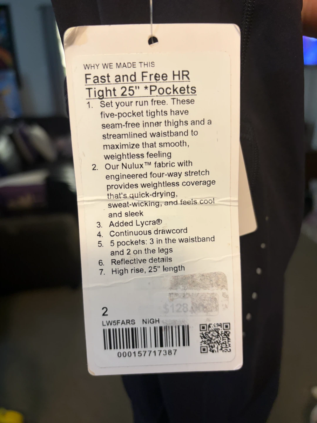 Lululemon Fast and Free HR Tight 25" Pockets Leggings Size 2 - photo 4