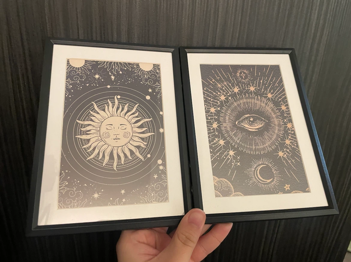 Set of 2 framed art prints