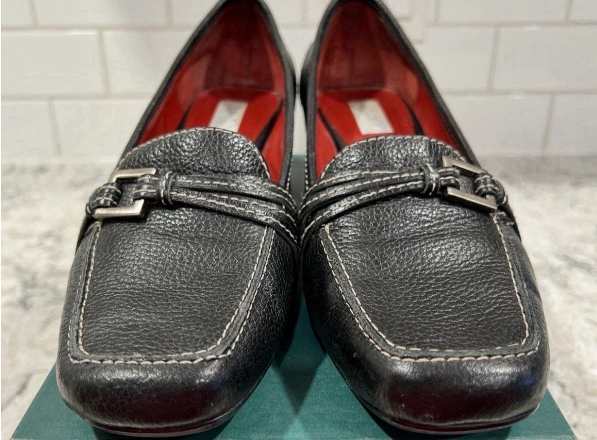 Bill Blass Black Leather Womens Wedge Heel - photo 2