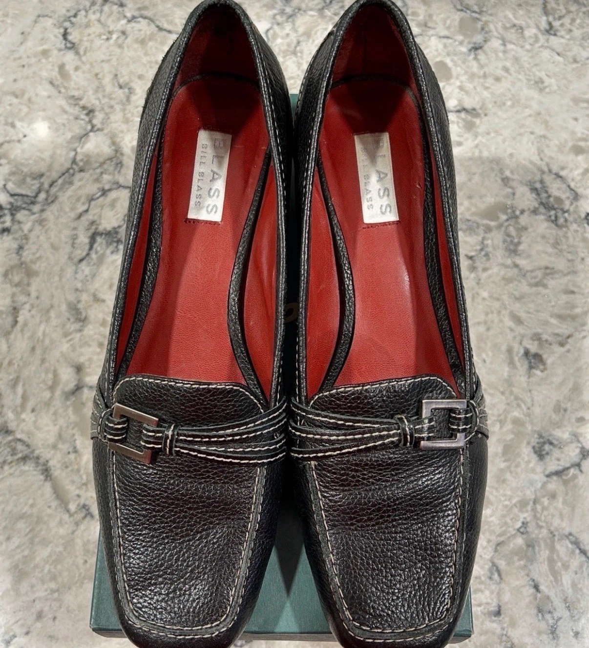 Bill Blass Black Leather Womens Wedge Heel - photo 4