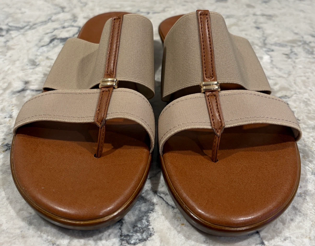 Women’s Italian Shoemakers Curl Taupe Stretch Comfort Sandals - photo 2