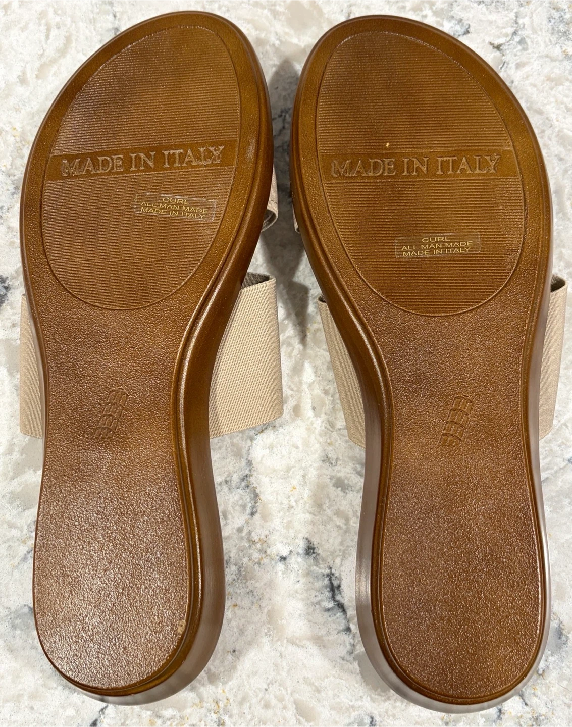 Women’s Italian Shoemakers Curl Taupe Stretch Comfort Sandals - photo 5