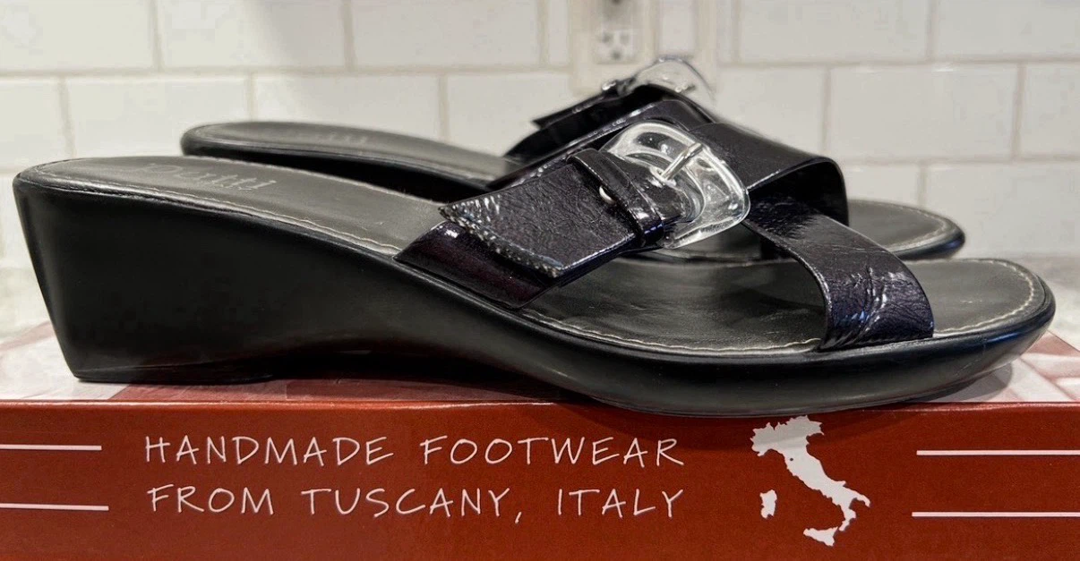 Putti Italy Women’s Navy/Dark Blue Sandal Wedges
