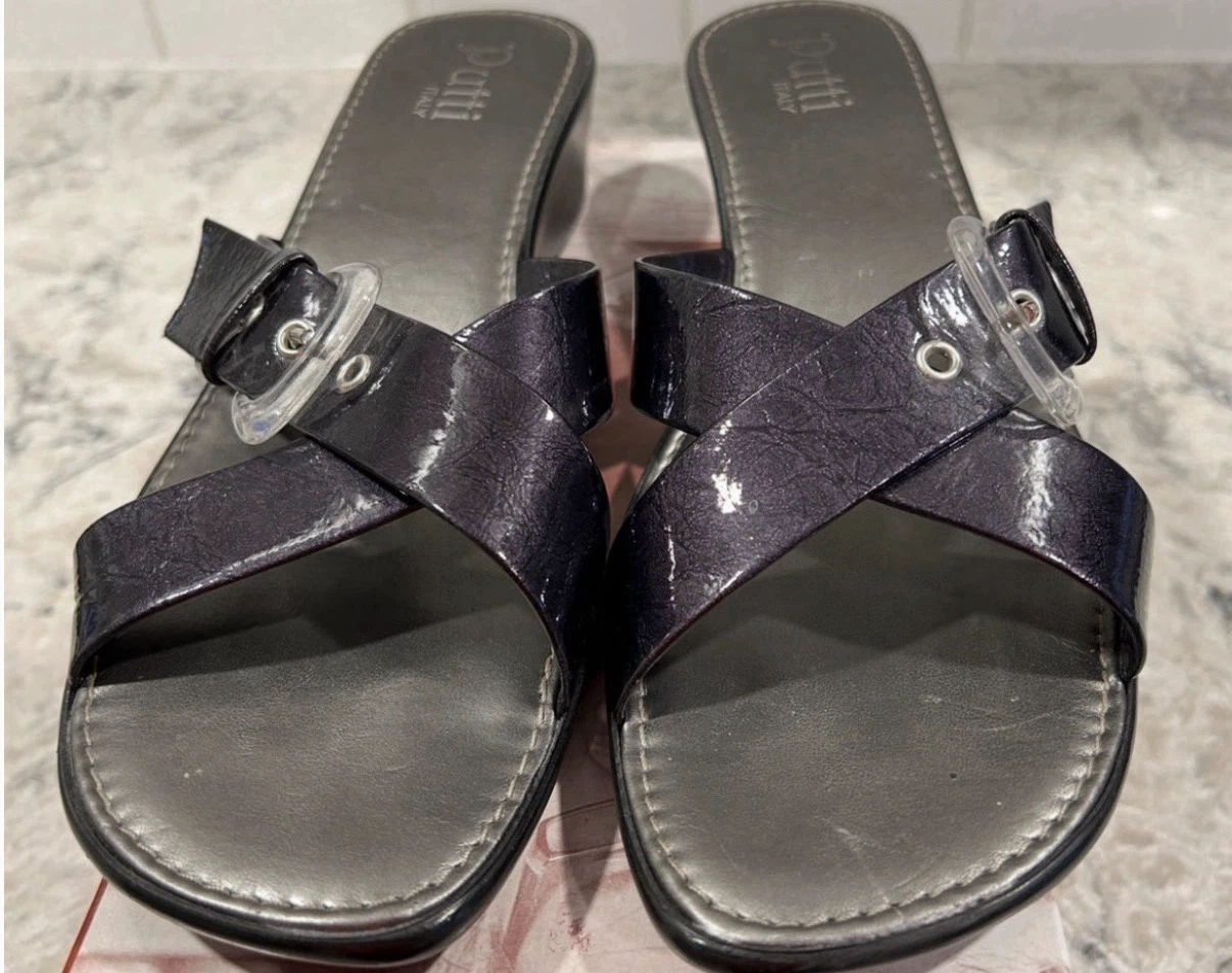 Putti Italy Women’s Navy/Dark Blue Sandal Wedges - photo 2