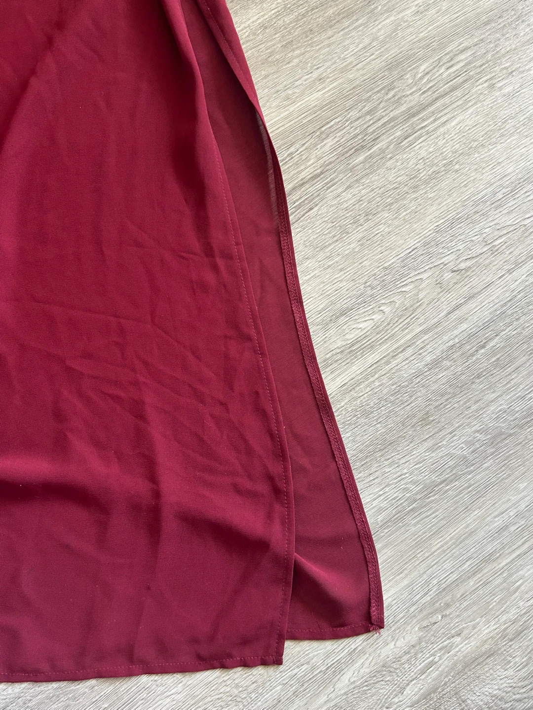 Red Maxi Skirt with Slit - photo 2