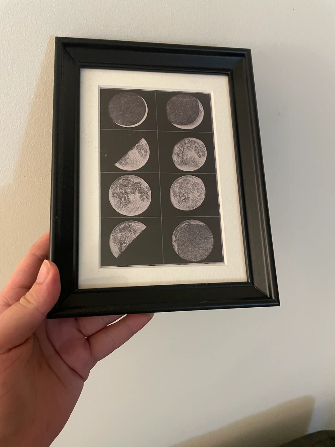 Framed Moon Phase Wall Art