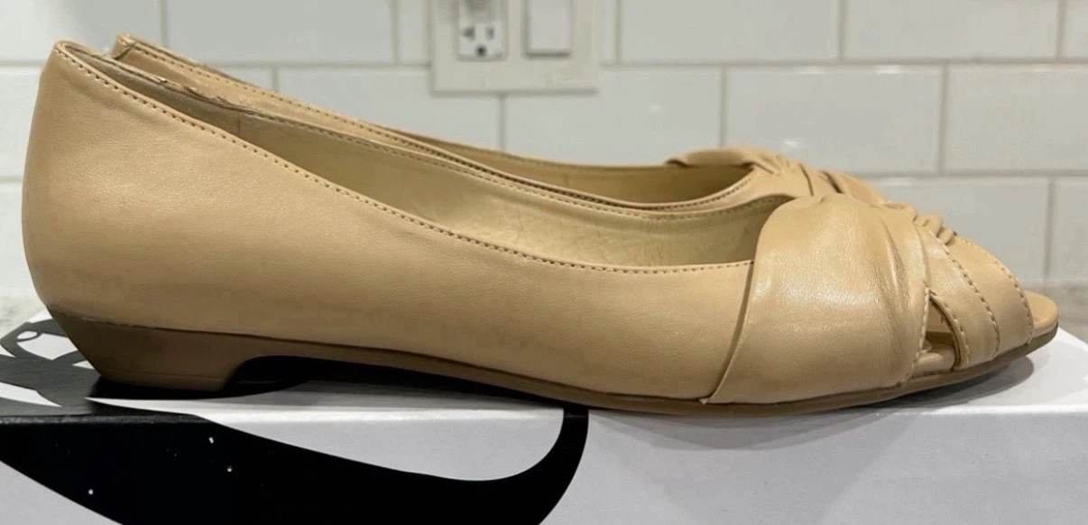 Nine West Peep-Toe Womens Flats