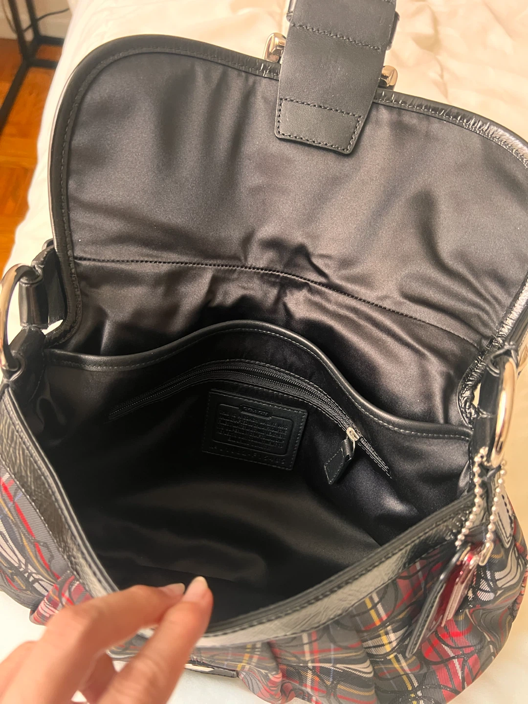 Coach Signature Plaid Shoulder Bag - photo 3