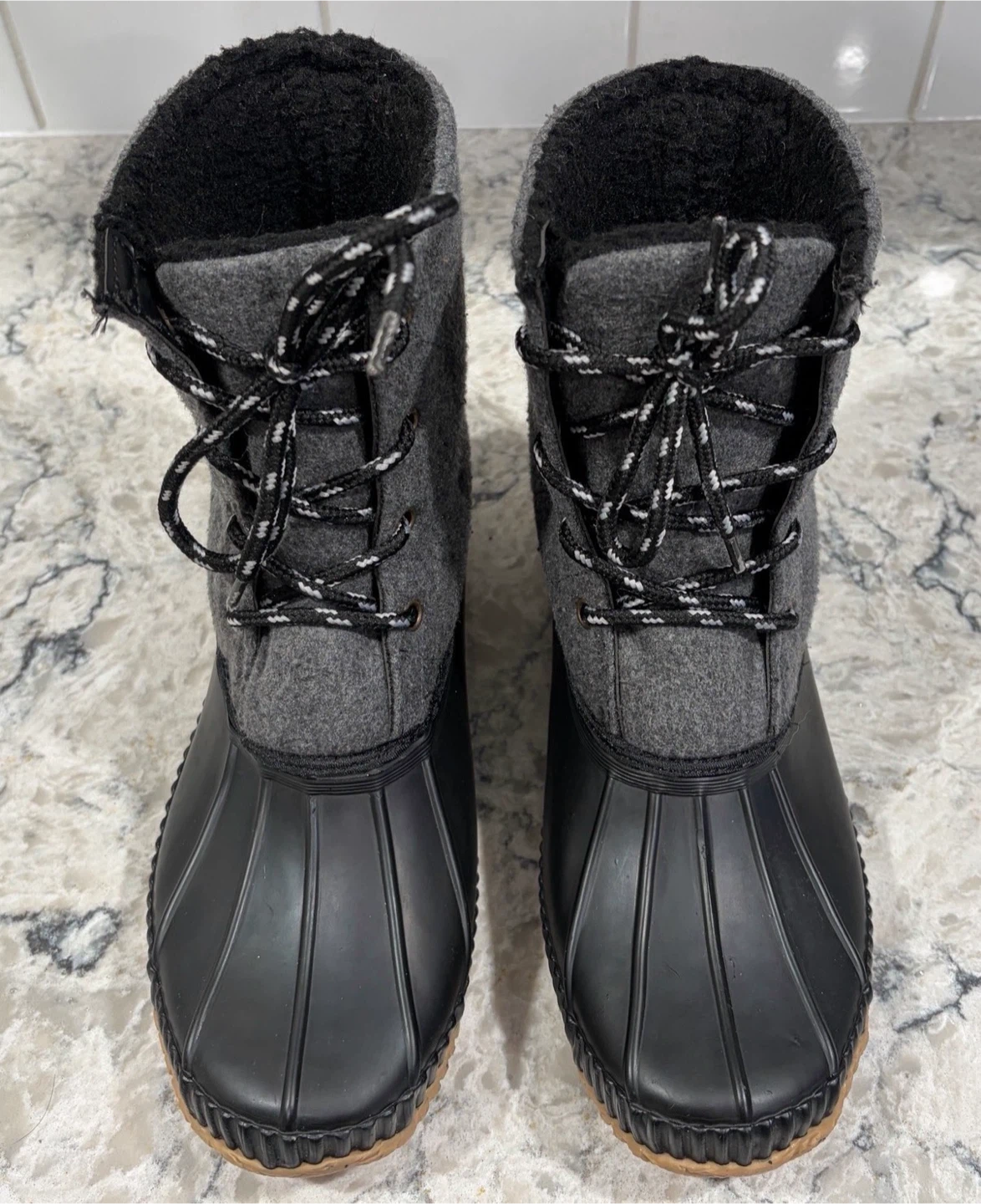 Joe Fresh Women's Duck Boots - Grey/Black - photo 4