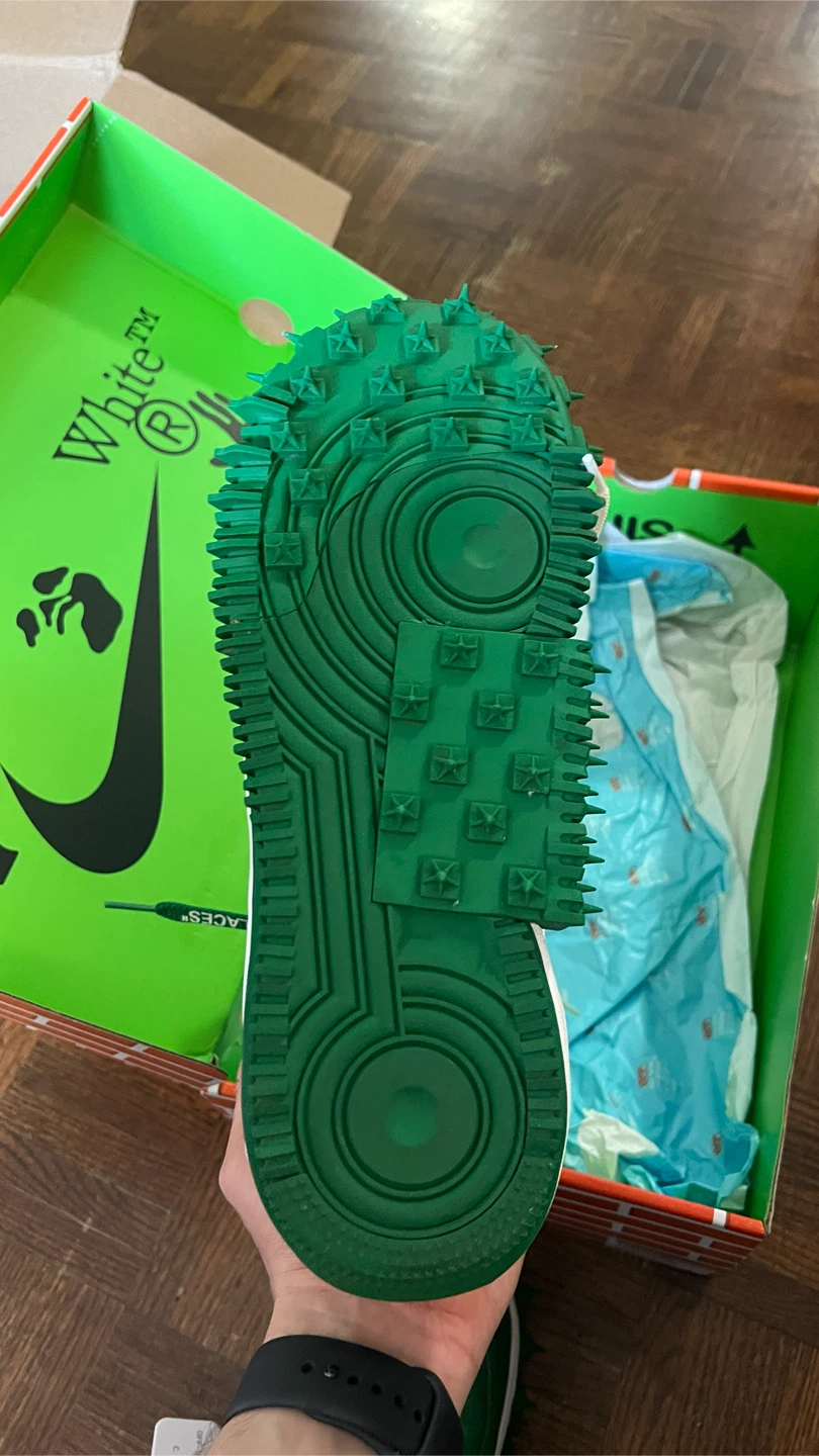 Nike Air Force 1 Mid SP LTHR Pine Green White - photo 2