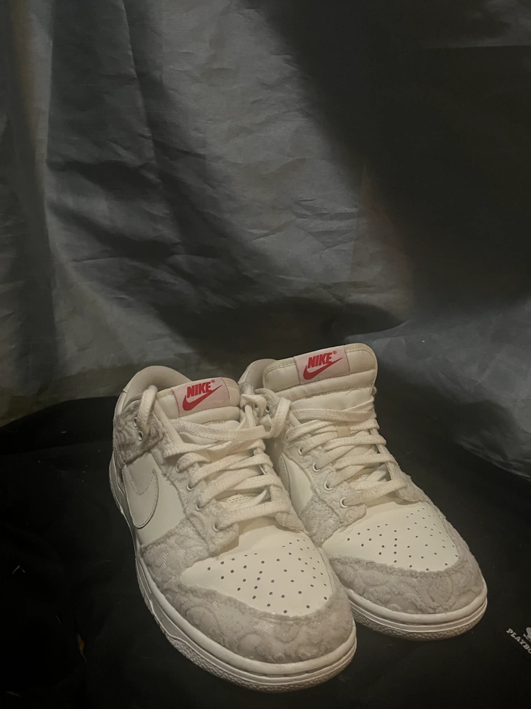 Nike Dunk Low White Lace Floral Sneakers