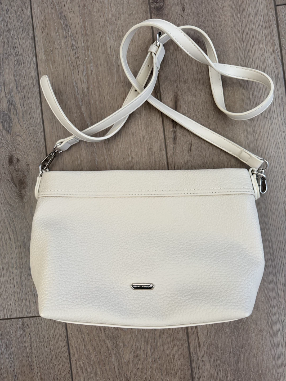 DAVID JONES White Crossbody Bag
