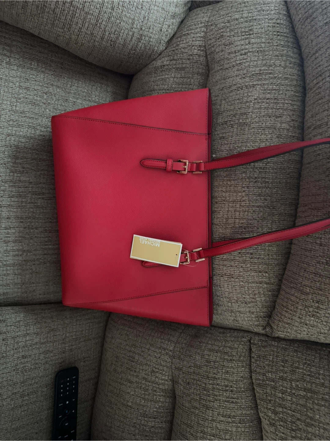 Authentic Michael Kors CHARLOTTE Women's Tote Bag Bright Red - photo 5