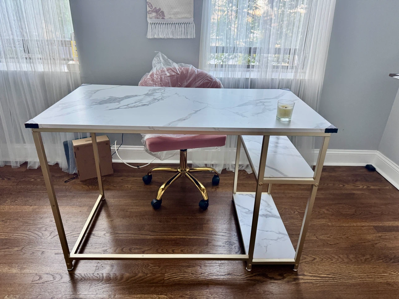 Desk and seat