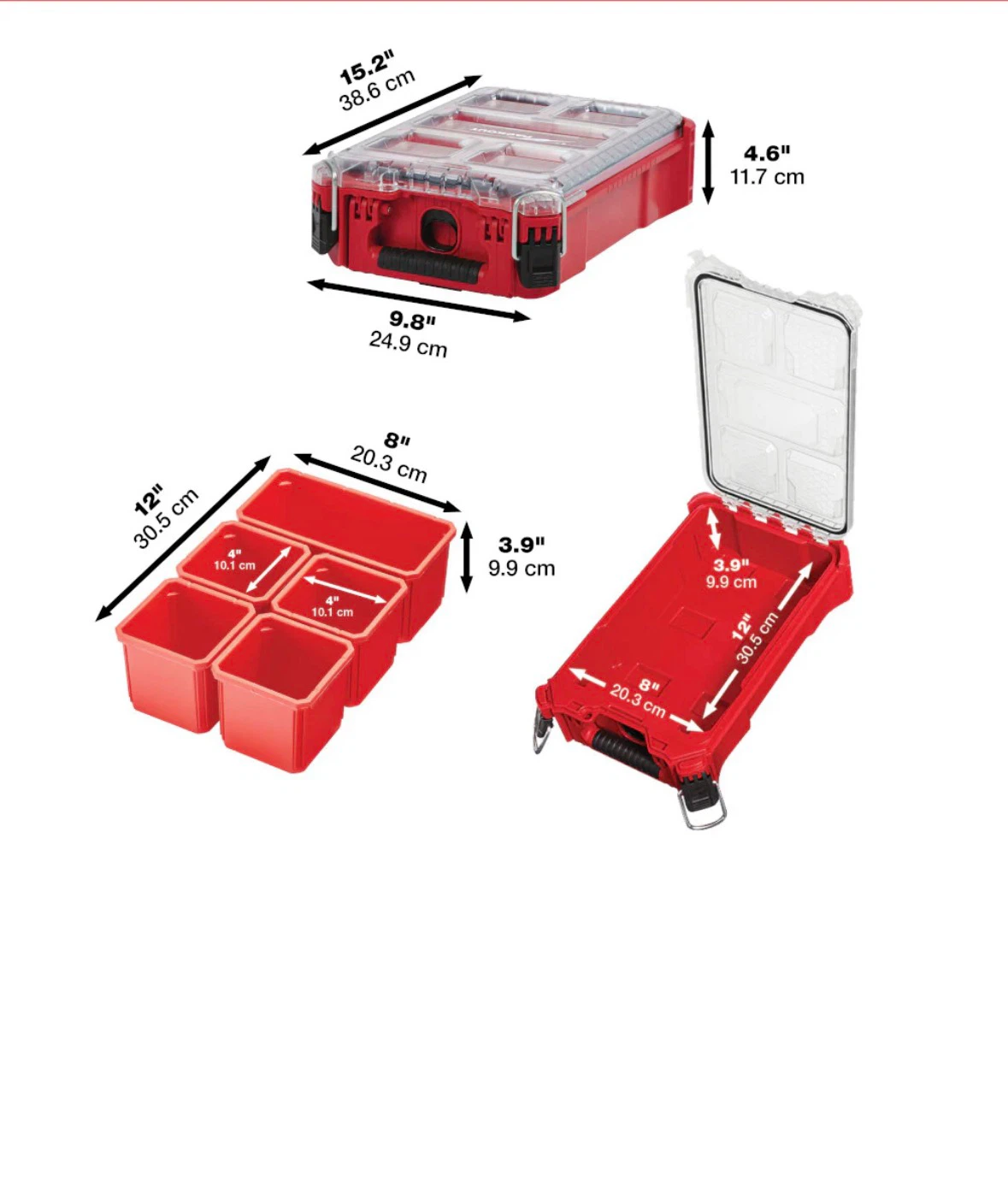 Milwaukee PACKOUT 22" Red Organizer Box - photo 2