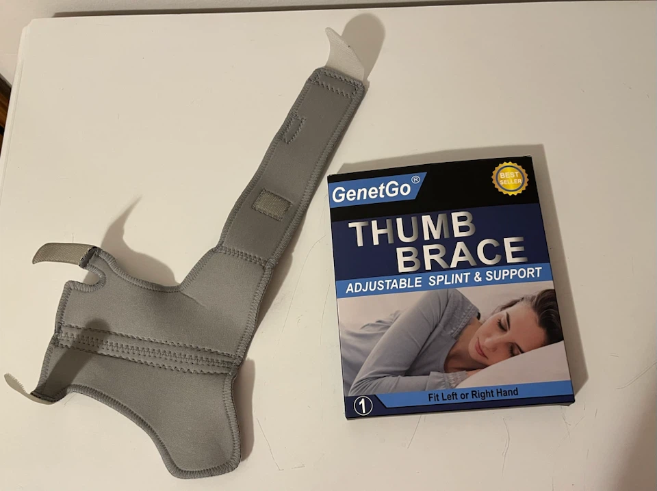 GenetGo Thumb Brace Adjustable Splint & Support Grey - photo 2
