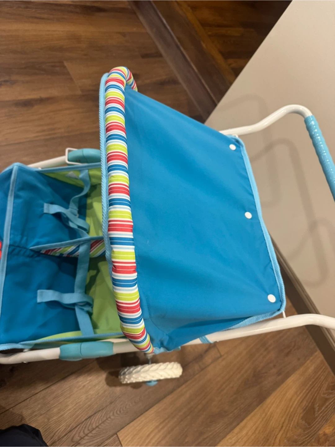 Retired American Girl Bitty Baby Twin Dolls Double Stroller Side - photo 4
