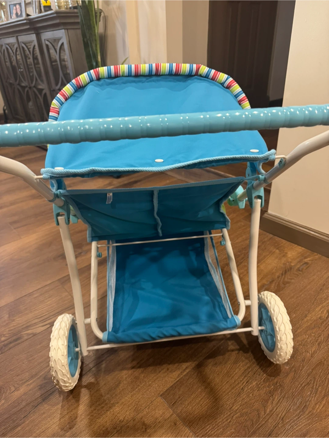 Retired American Girl Bitty Baby Twin Dolls Double Stroller Side - photo 5
