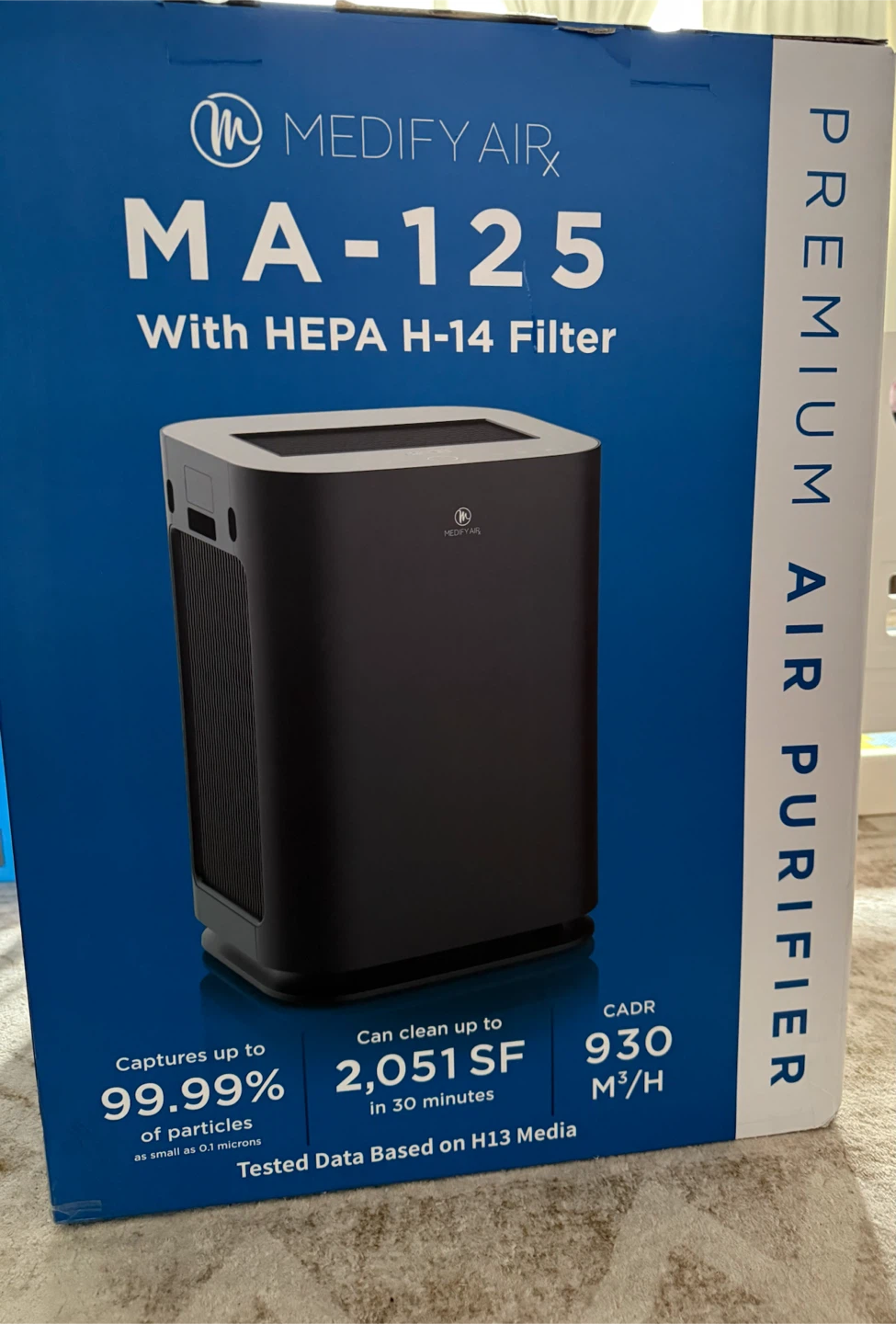 Medify Air MA-125 Air Purifier with HEPA H-14 Filter