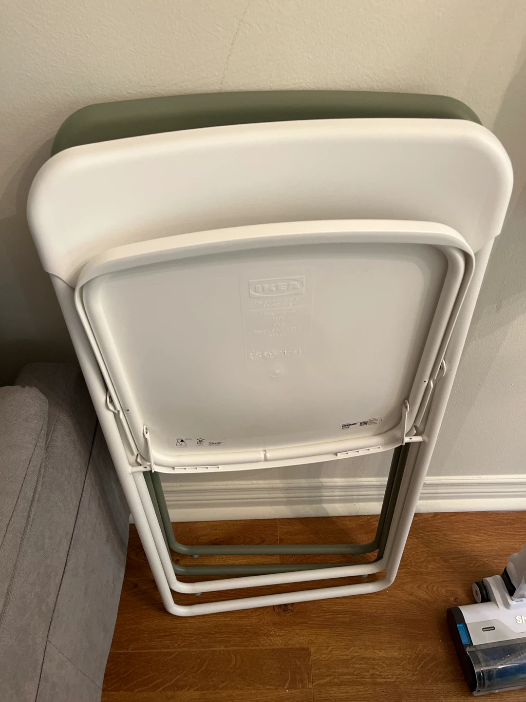 IKEA VIHALS Folding Chairs White & Green