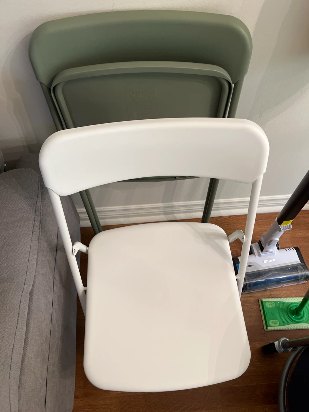 IKEA VIHALS Folding Chairs White & Green - photo 2