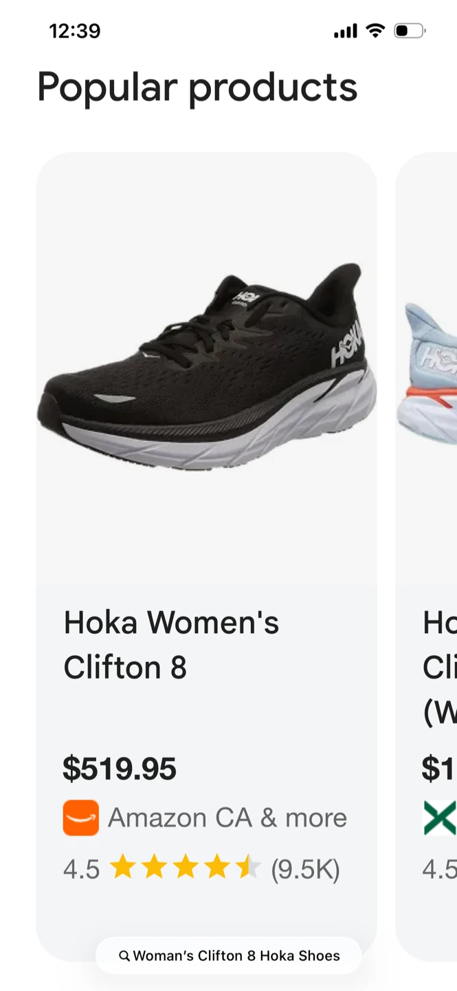 Woman’s Clifton 8 Hoka Running Shoes size 10 - photo 4