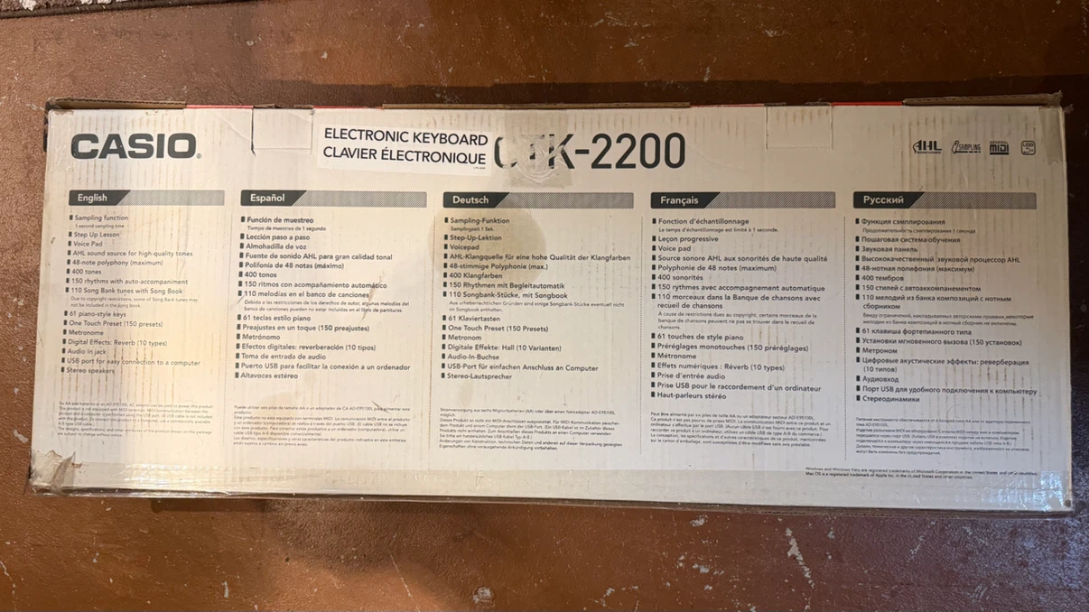 Casio CTK-2200 Electronic Keyboard - photo 4